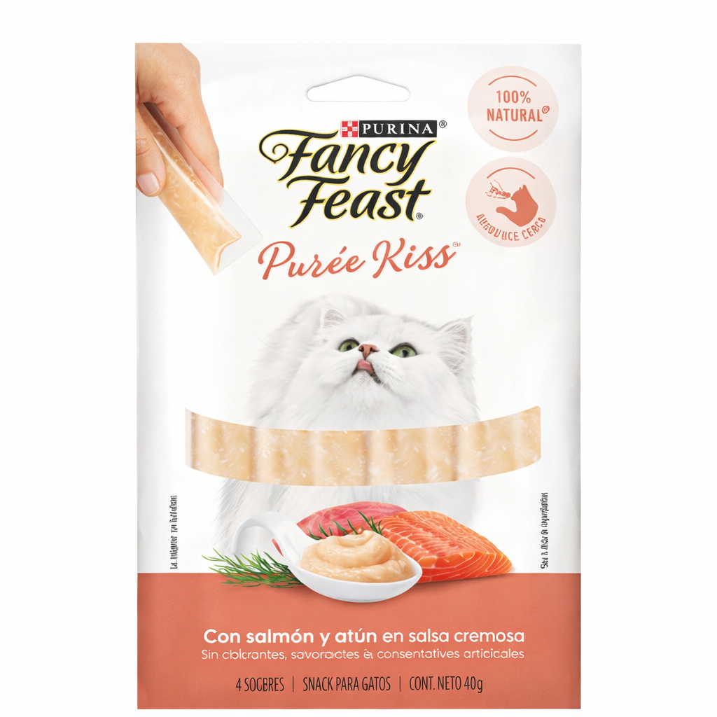 Purina Fancy Feast Puree Kiss Salmon & Atun 40 g