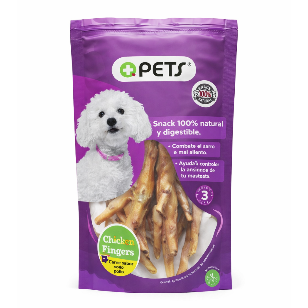 +Q Pets Chicken Finger (6 unidades)