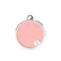 My Family Placa Circulo Handmade Rosado Small