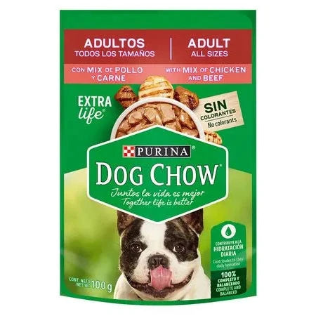 Purina Dog Chow Pouch Carne y Pollo 100 g