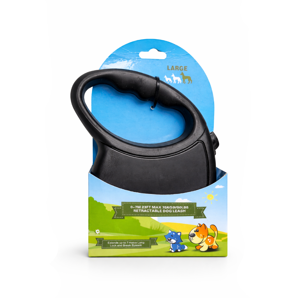 Correa Retráctil Negra 7 m