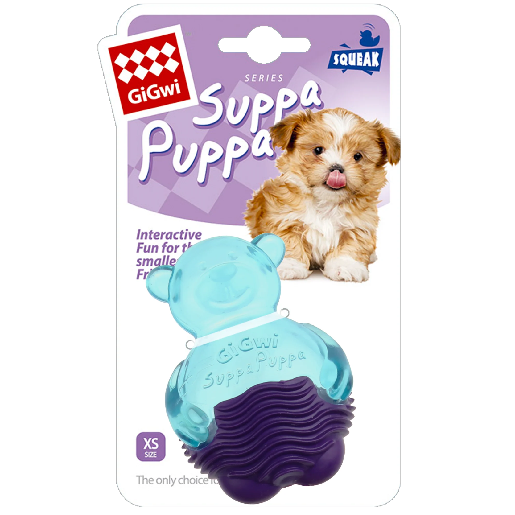 GiGwi Suppa Puppa Oso Azul - Morado