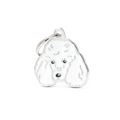 My Family Placa Poodle Blanco