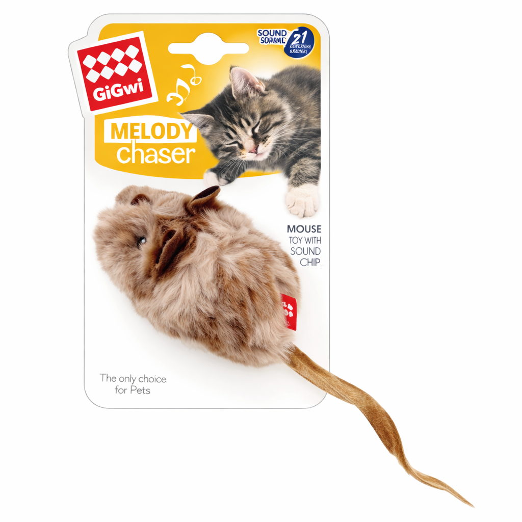 Mouse Melody Chaser con Chip de Sonido Activado por Movimiento