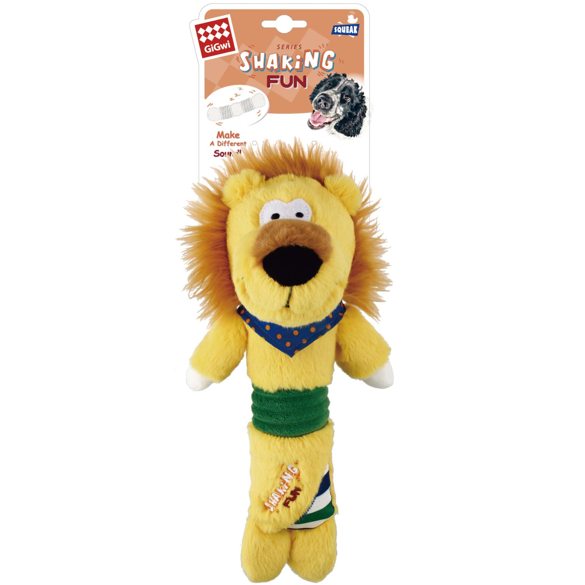 GiGwi Swaking Fun Leon con Squeaker