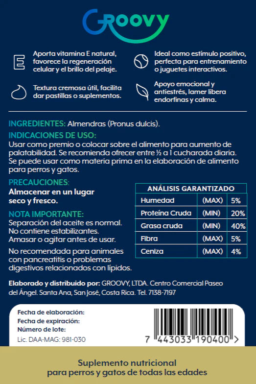 Groovy Mantequilla de Almendra 150 g
