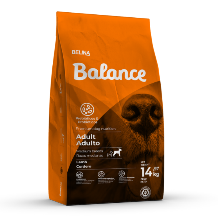 Balance Perro Adulto Raza Mediana Cordero 14,97 kg