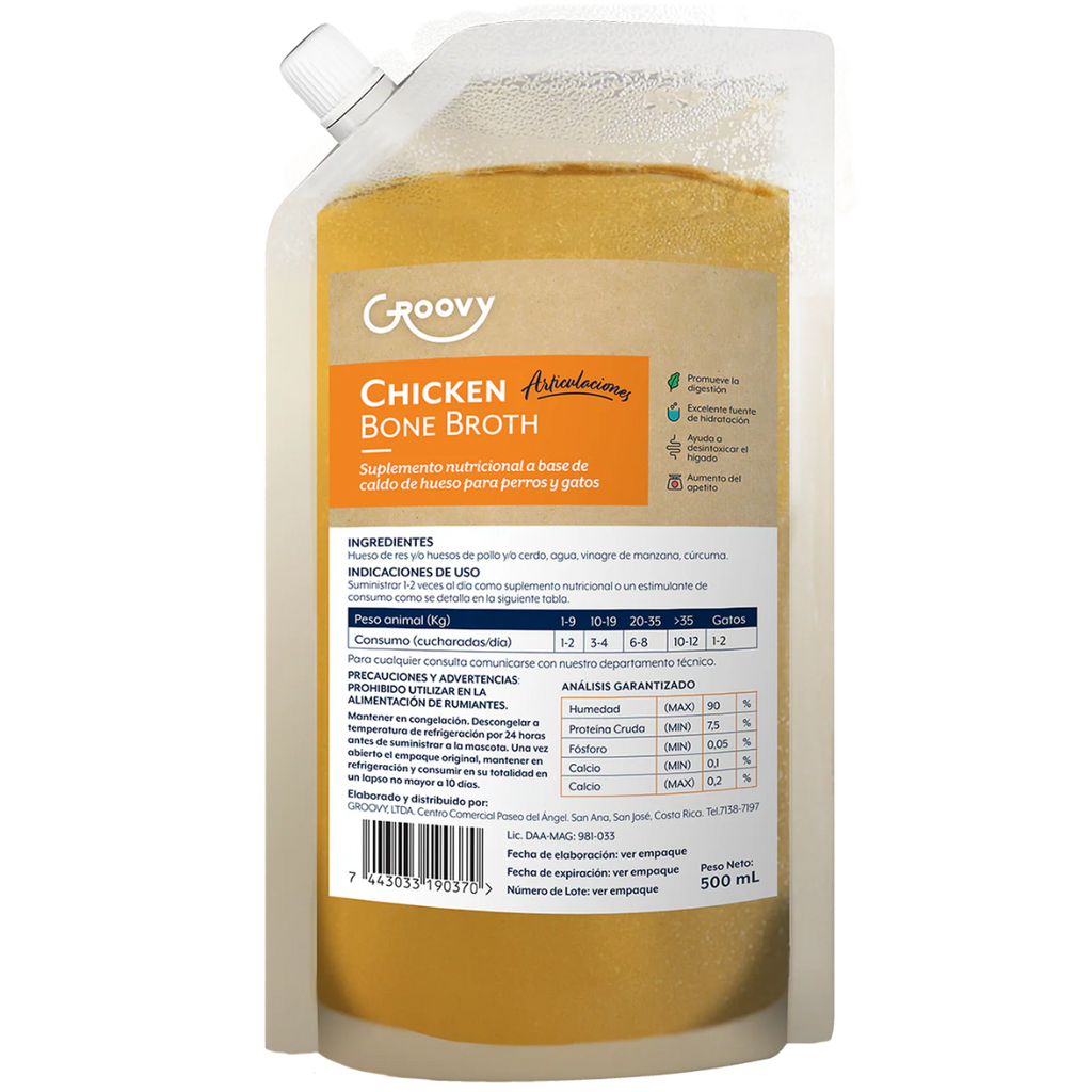 Groovy Caldo de Hueso de Pollo 500 g