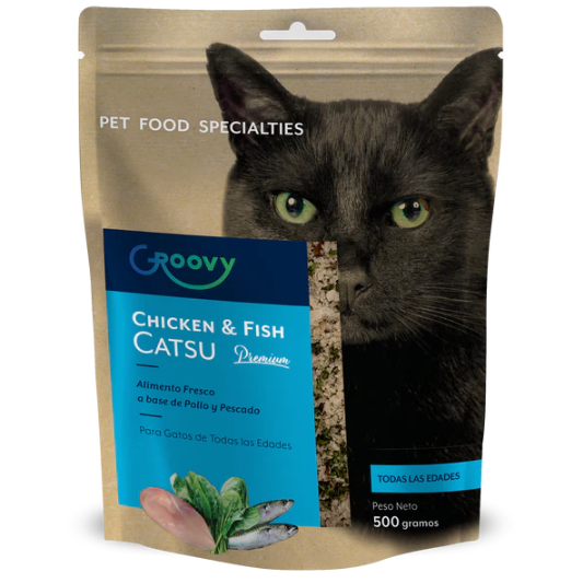 Groovy Alimento Fresco Gato Pollo y Pescado 500 g