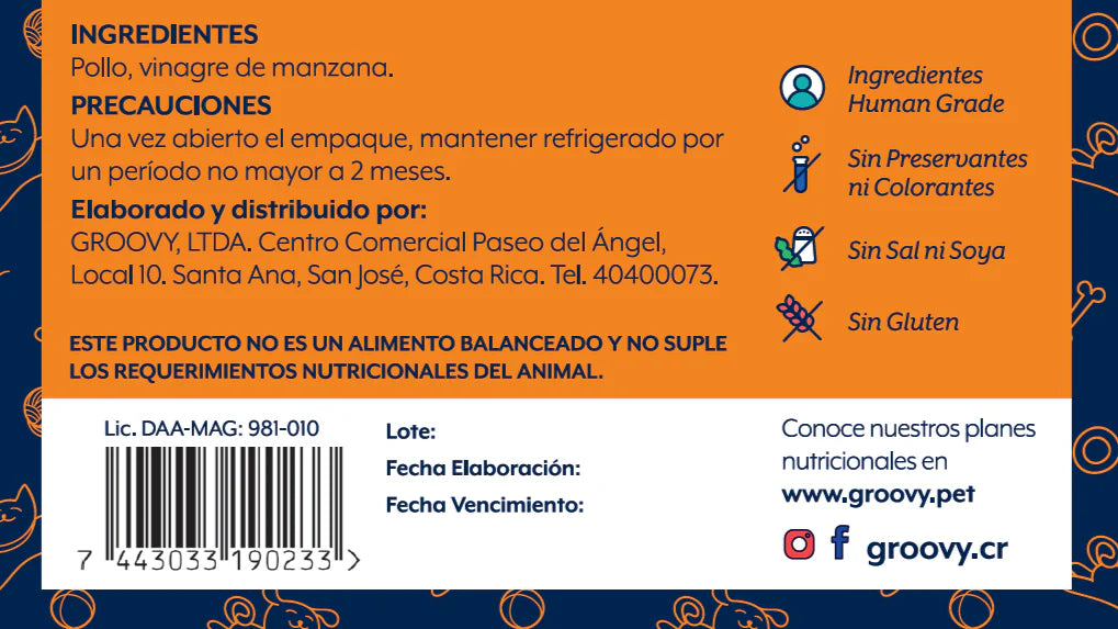 Groovy Topping de Pollo 90 g