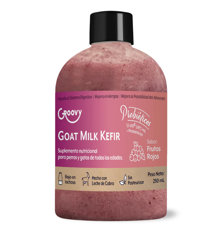 Groovy Yogurt Kefir de Cabra Frutos Rojos 250 g