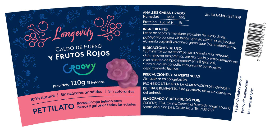 Groovy Heladitos Longevity 120 g