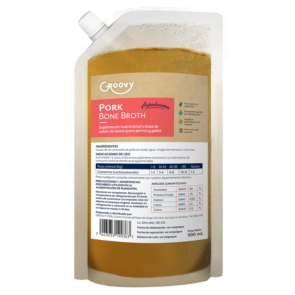 Groovy Caldo de Hueso de Cerdo 500 g
