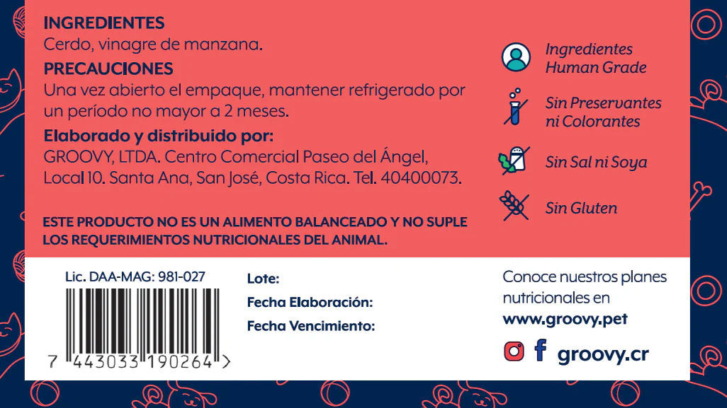 Groovy Topping de Cerdo 90 g