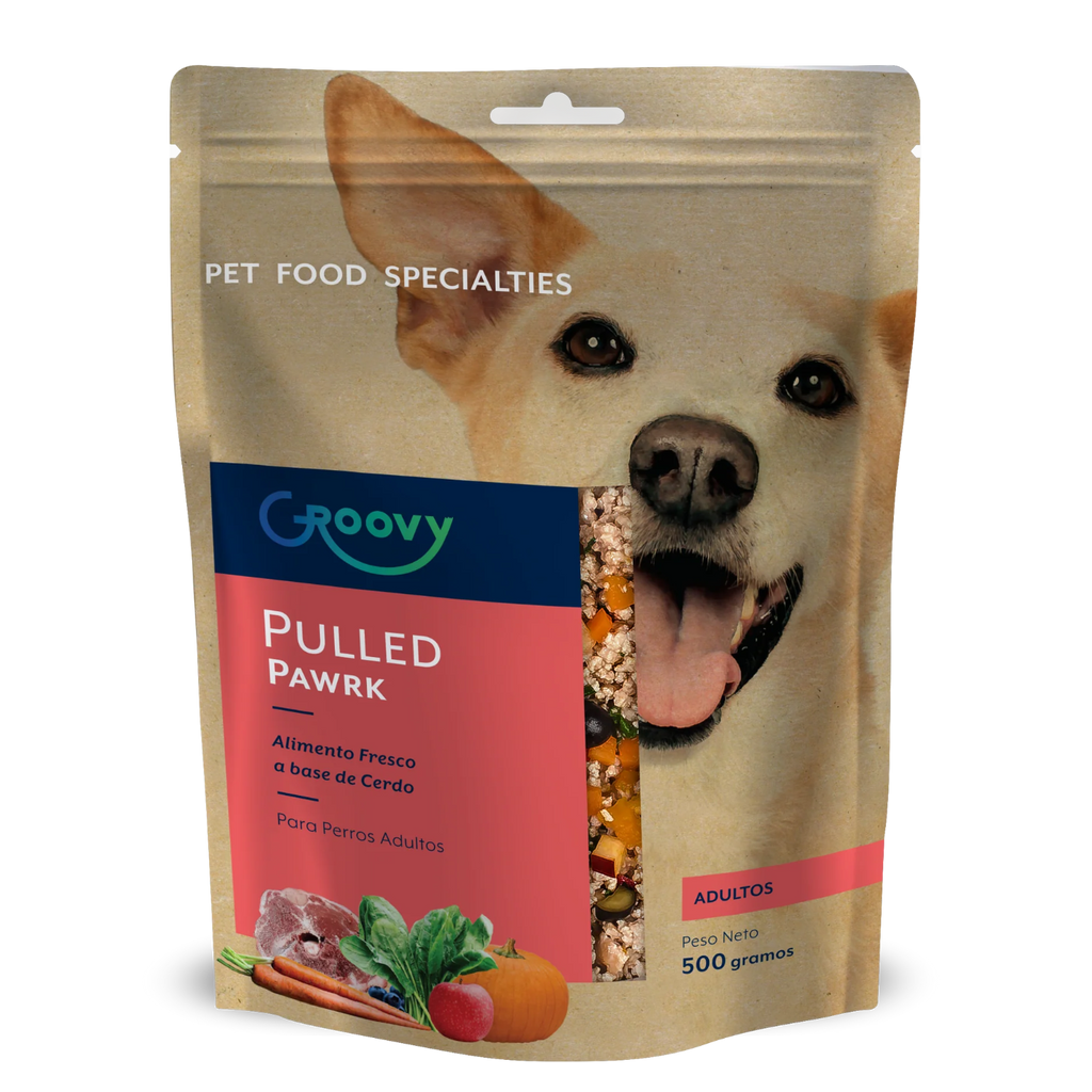 Groovy Alimento Fresco Perro Adulto Cerdo 500 g