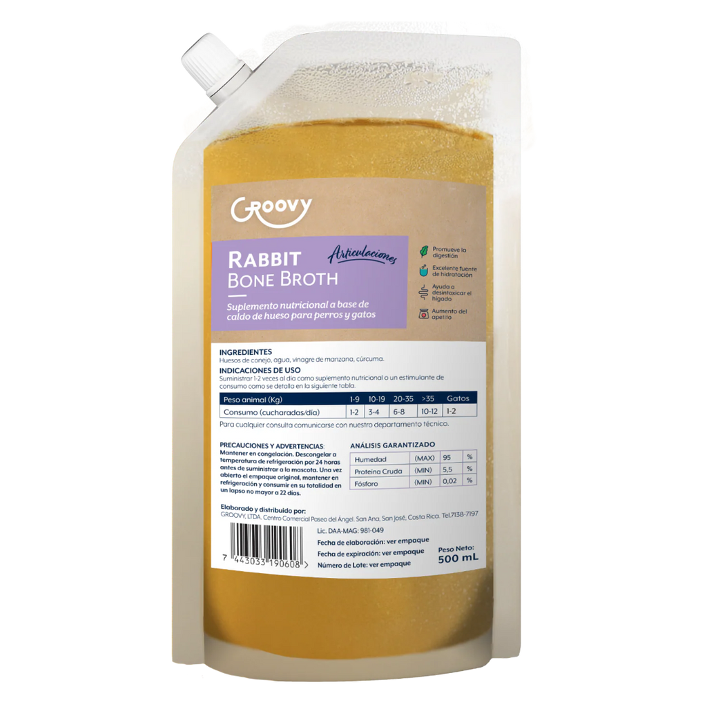 Groovy Caldo de Hueso de Conejo 500 g