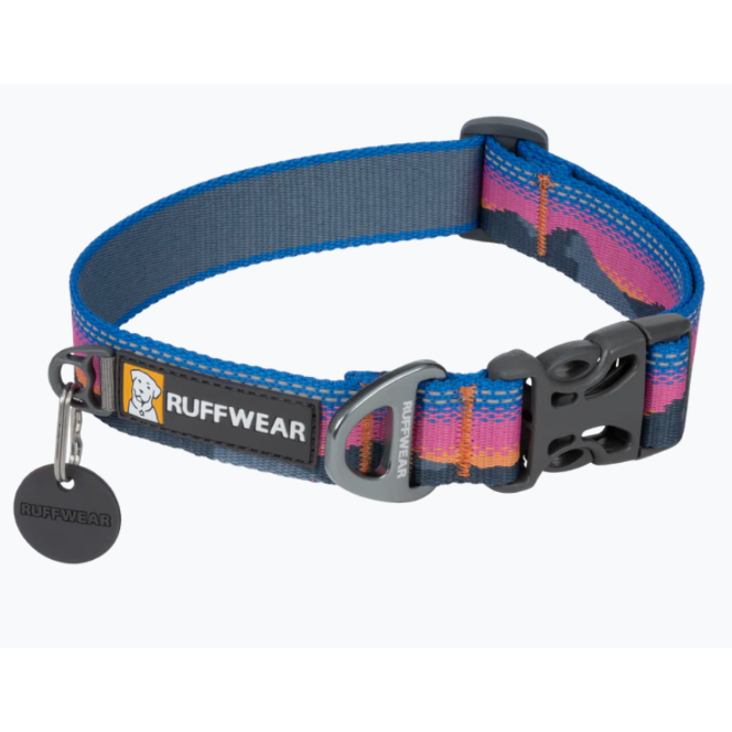 Alpine Dusk Ruffwear Crag Collar Azul & Rosado M
