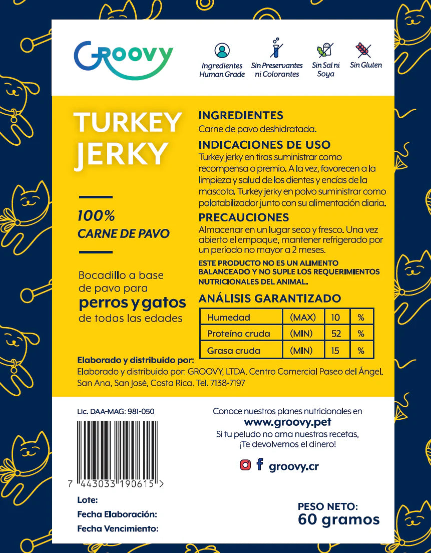 Groovy Bocadillo Pavo 60 g