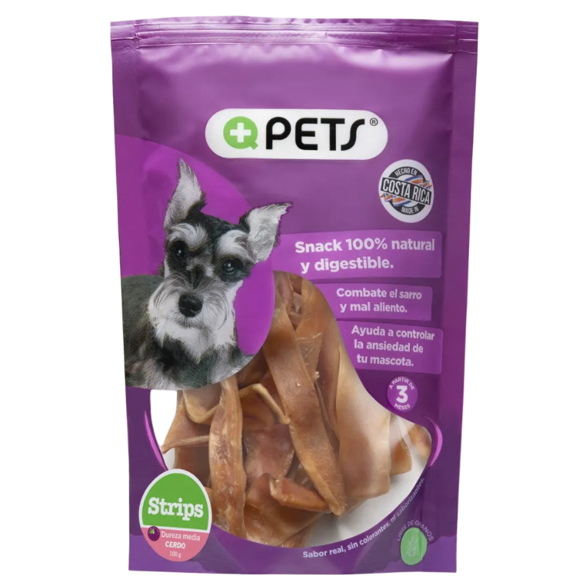 +Q Pets Strips de Cerdo 100 g