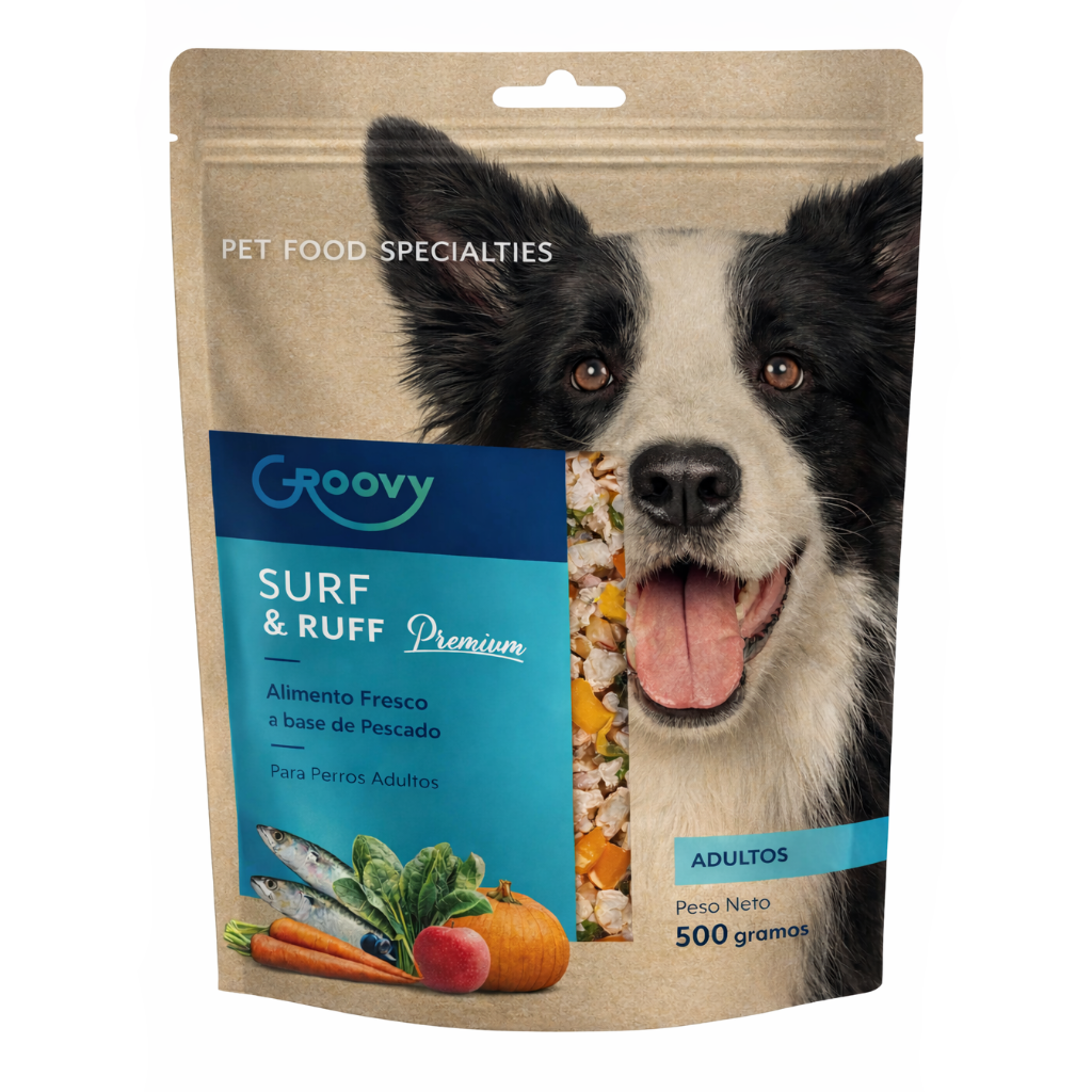 Groovy Alimento Fresco Adulto Pescado 500 g