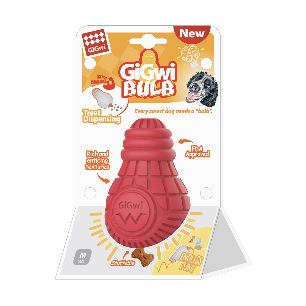 GiGwi Bulb Goma Rojo M