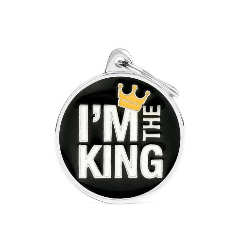 My Family Placa I‚Äôm The King Charms Large