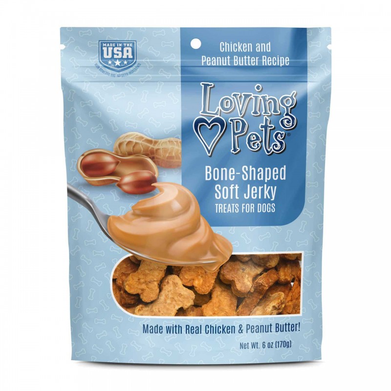 Loving Pets Dog Peanut Butter Jerky Treats 170 g
