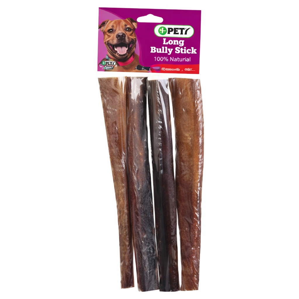 +Q Pets Long Bully Stick (4 unidades)