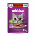 Whiskas Pouch Adulto Brochetas con Res 85 g