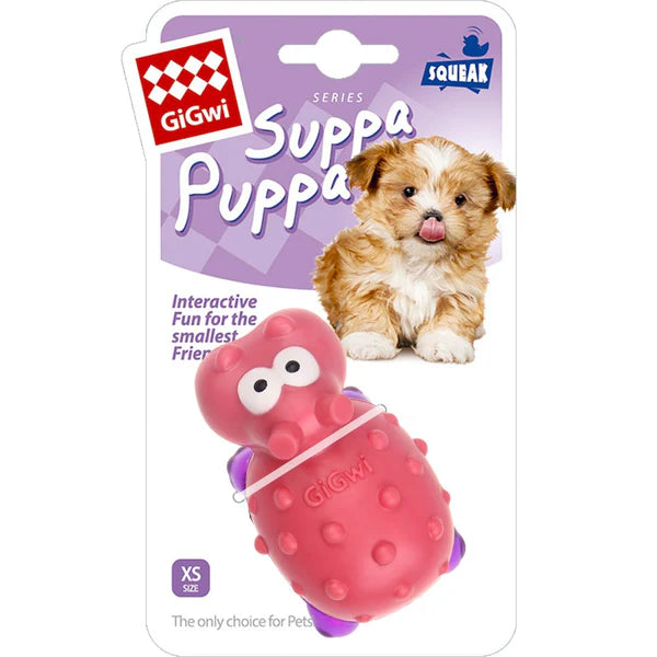 GiGwi Suppa Puppa Hipopotamo Rosa - Morado