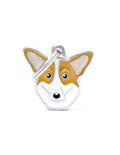 My Family Placa Corgi Blanco y Cafe