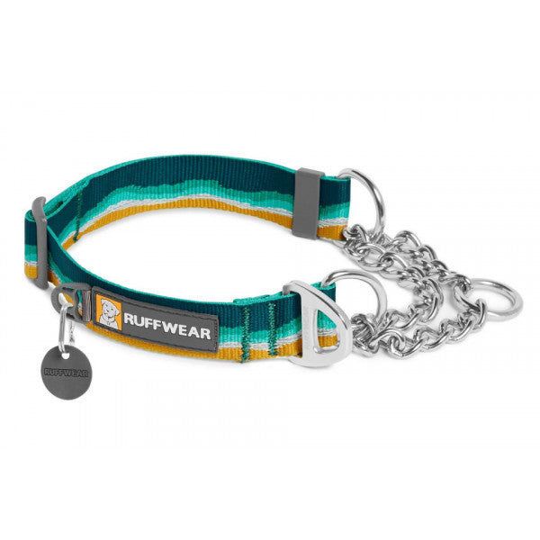Ruffwear Chain Reaction M Seafoam Collar de Tela y Cadena